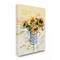 Stupell Industries Sunflower Assortment in Blue Patterned Pitcher Canvas Wall Art